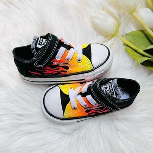 Toddler Converse Flame Print Sneakers